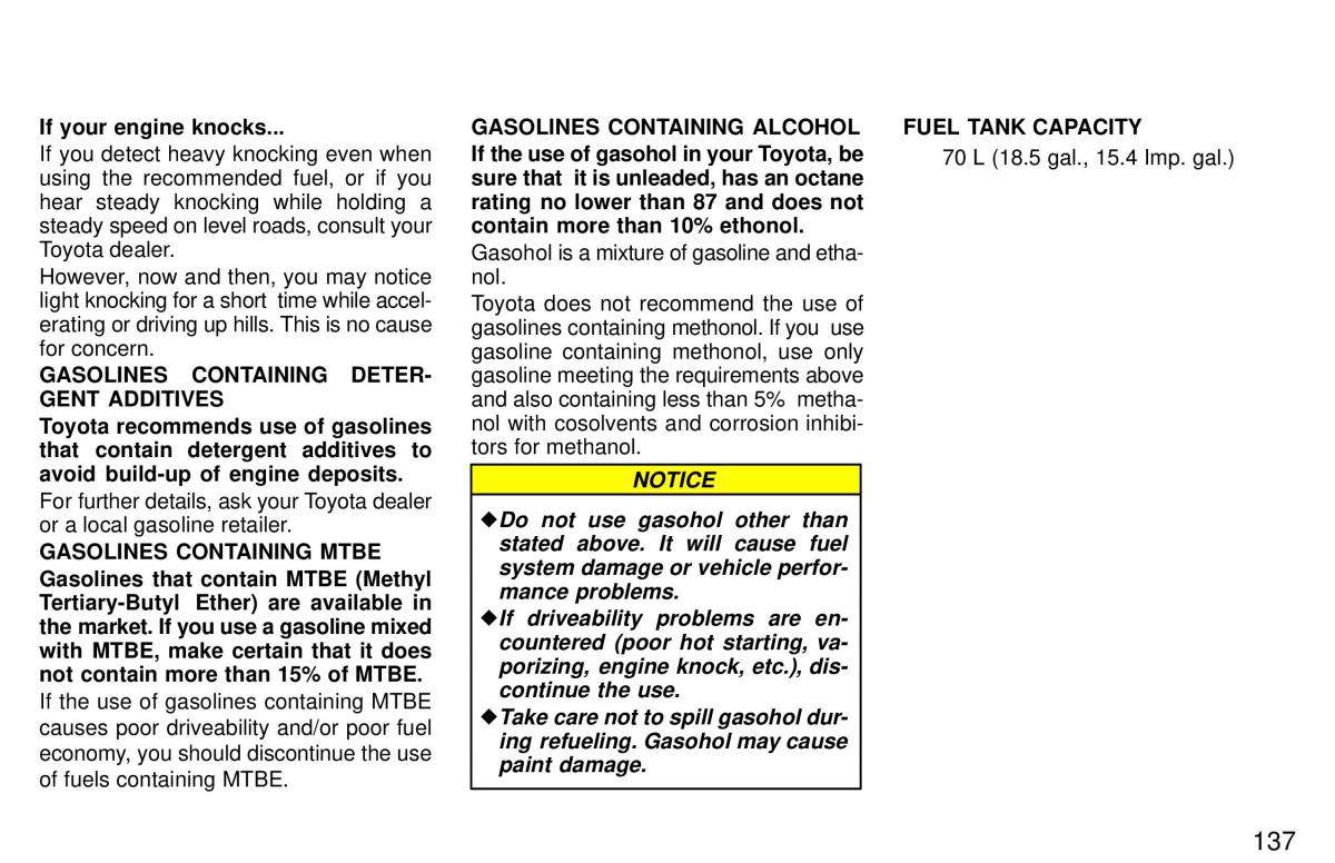 Toyota 4Runner 3 III N180 owners manual / page 134