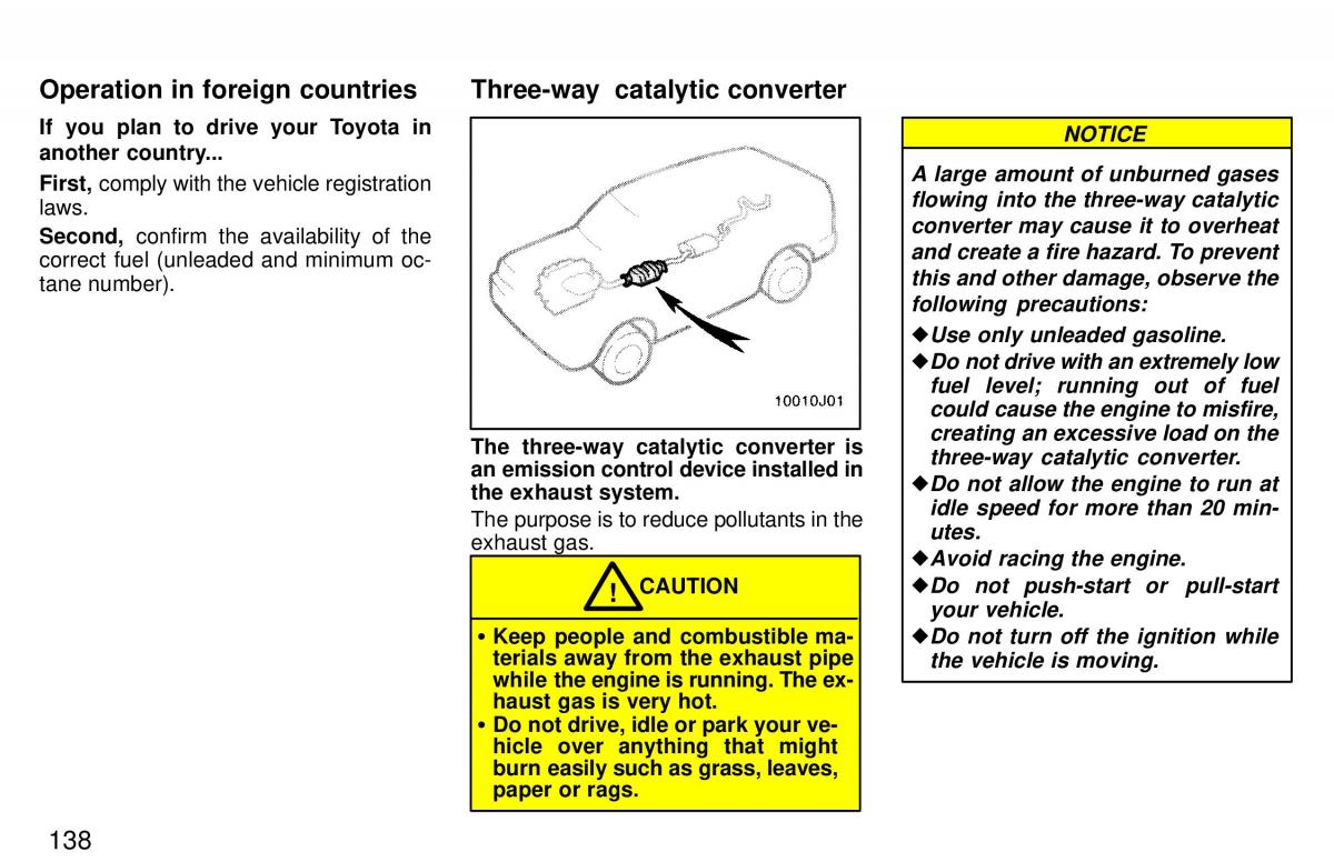 Toyota 4Runner 3 III N180 owners manual / page 135