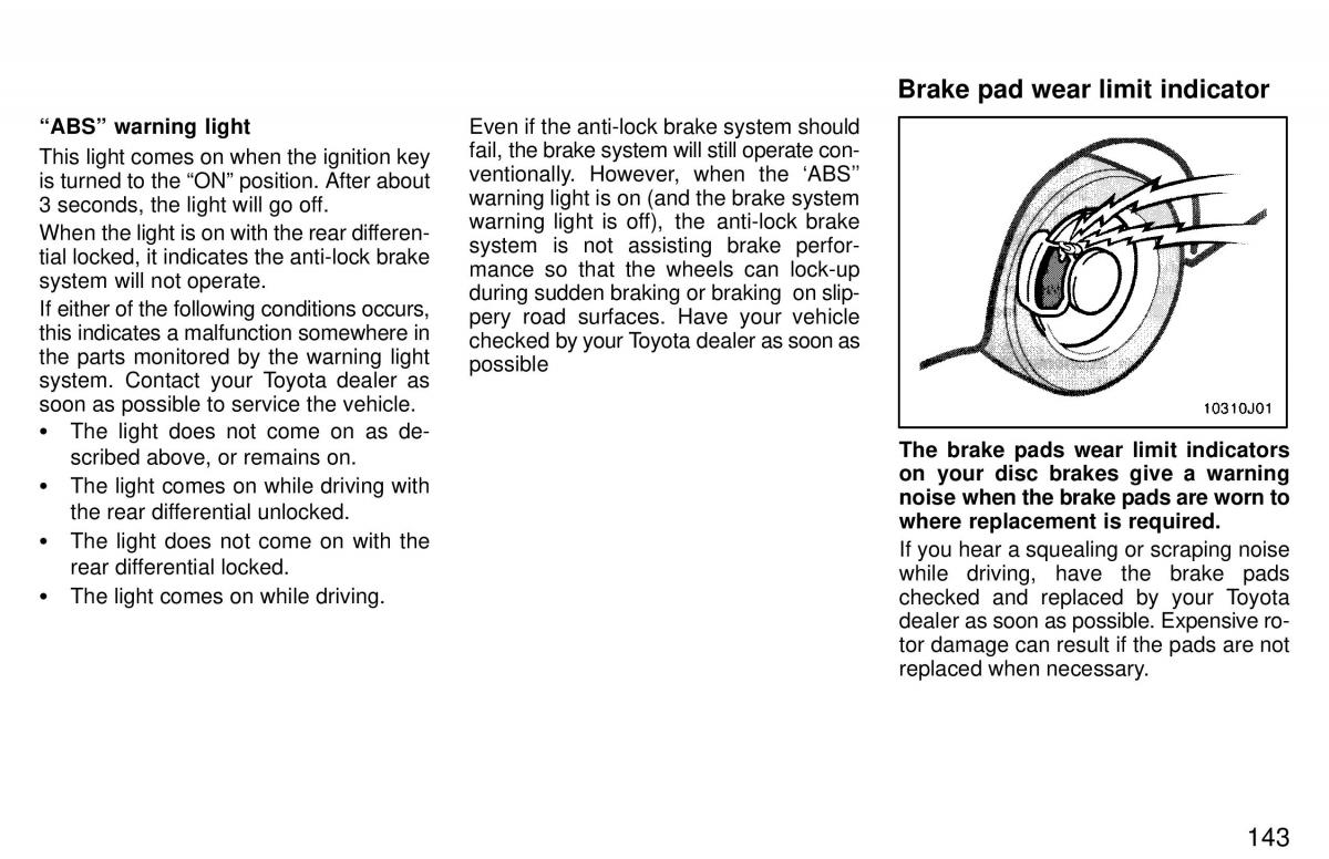 Toyota 4Runner 3 III N180 owners manual / page 140