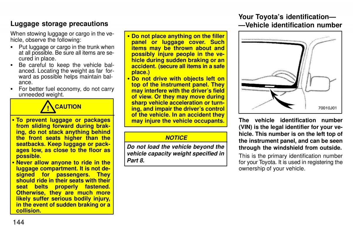 Toyota 4Runner 3 III N180 owners manual / page 141