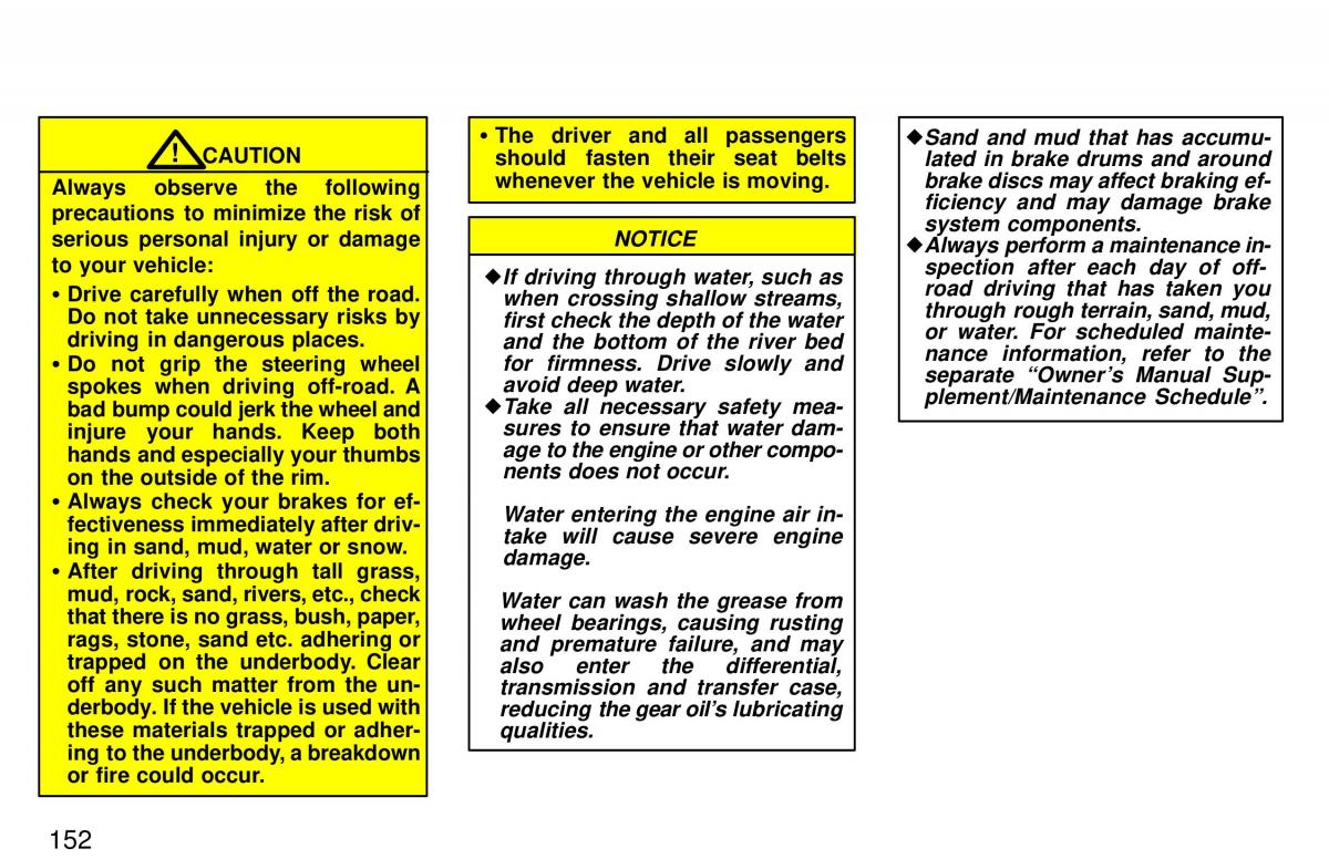 Toyota 4Runner 3 III N180 owners manual / page 149