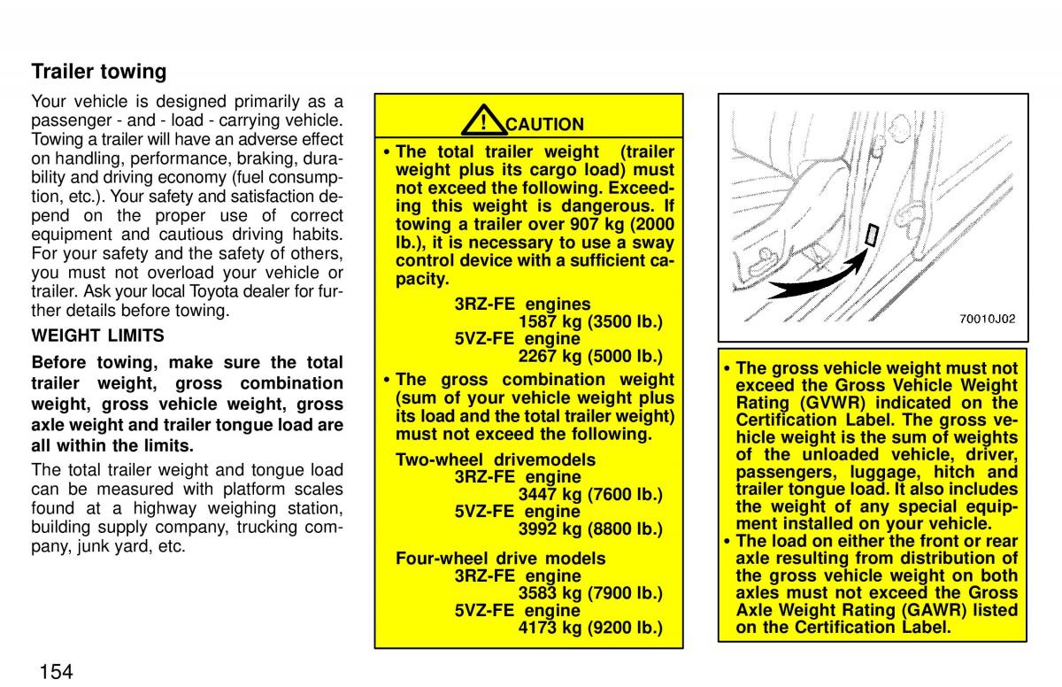 Toyota 4Runner 3 III N180 owners manual / page 151