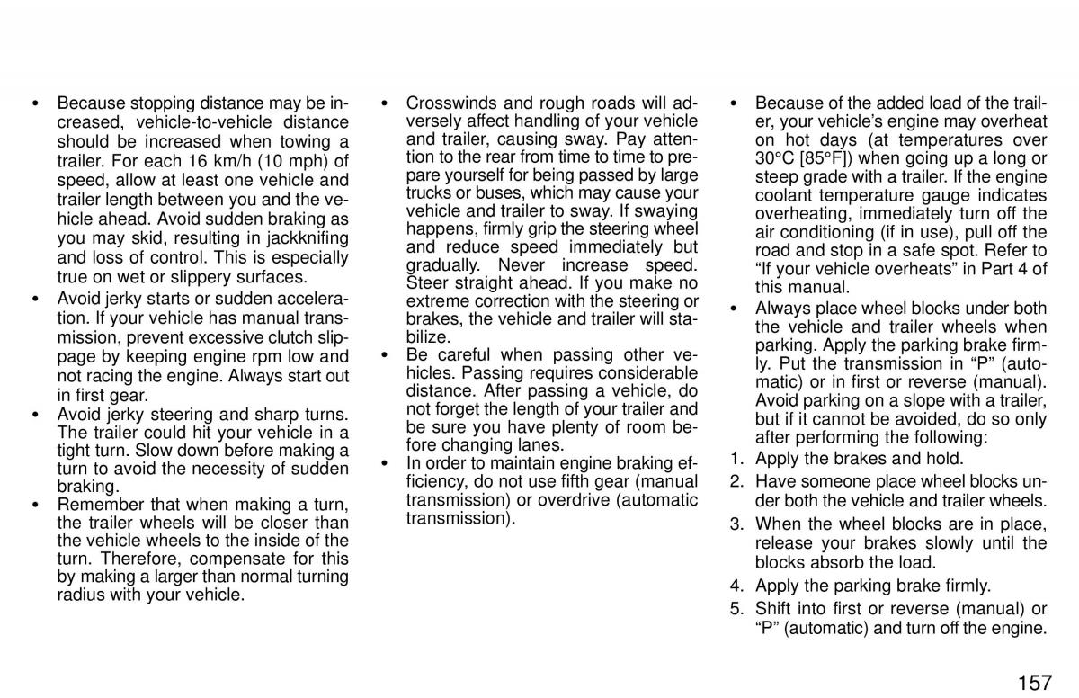 Toyota 4Runner 3 III N180 owners manual / page 154