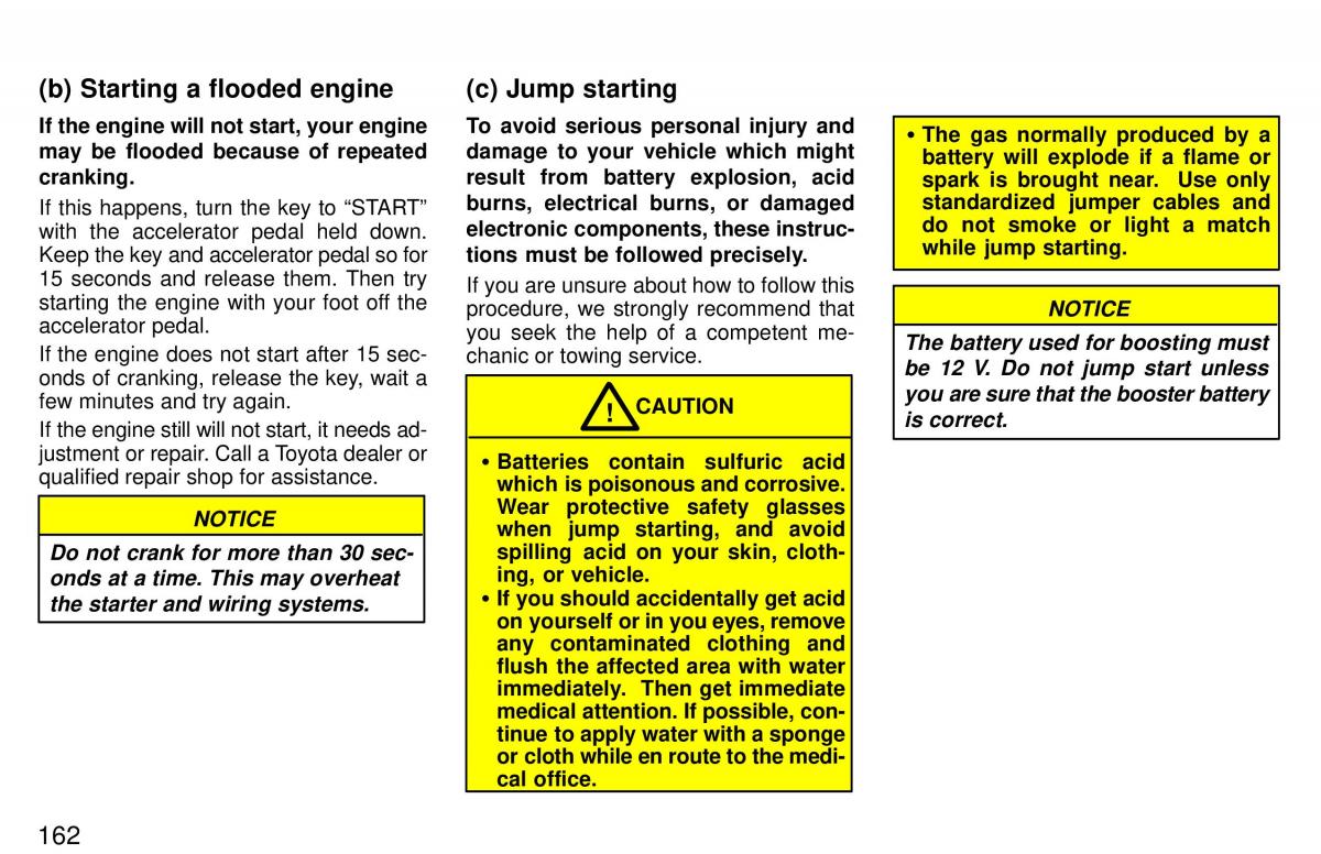 Toyota 4Runner 3 III N180 owners manual / page 159