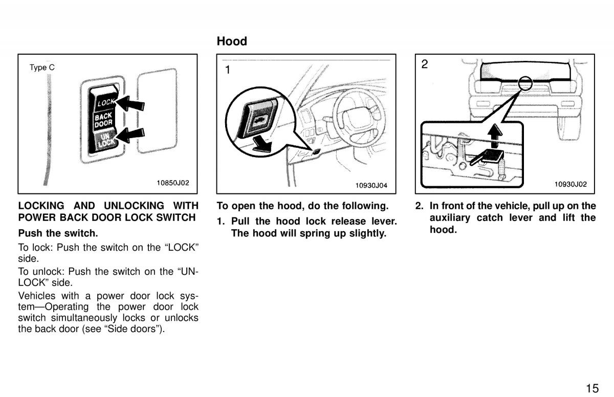 Toyota 4Runner 3 III N180 owners manual / page 16