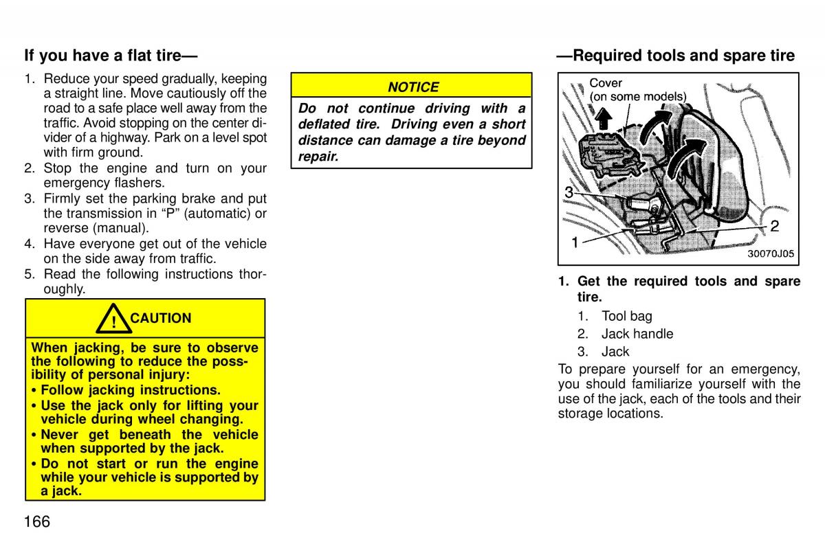 Toyota 4Runner 3 III N180 owners manual / page 163