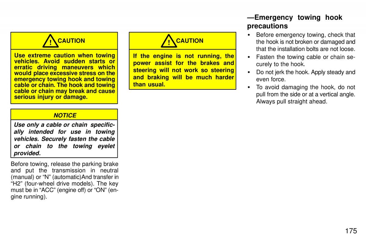 Toyota 4Runner 3 III N180 owners manual / page 172