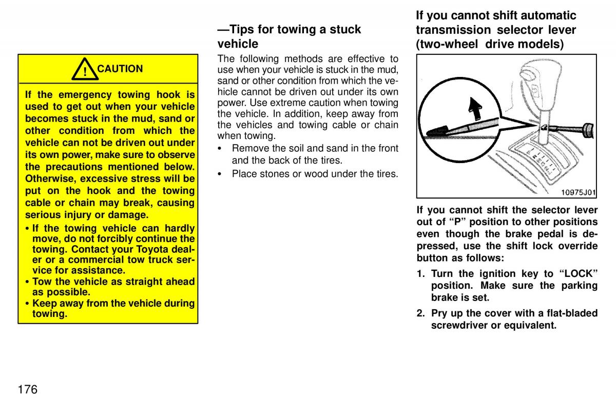 Toyota 4Runner 3 III N180 owners manual / page 173