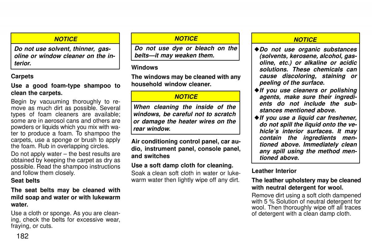 Toyota 4Runner 3 III N180 owners manual / page 179