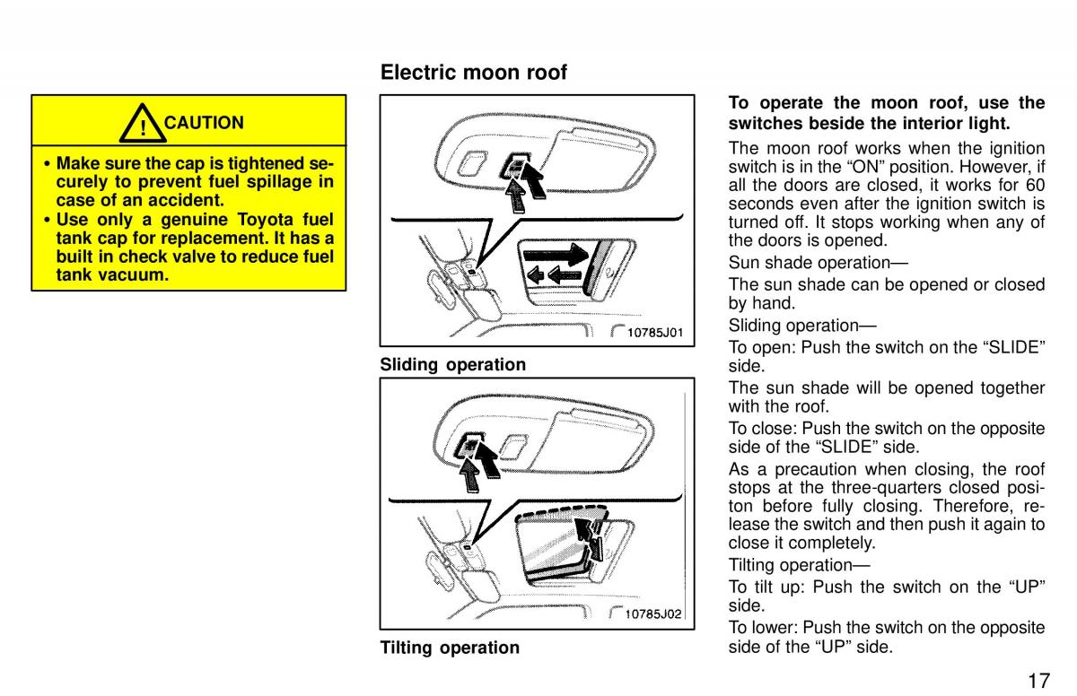 Toyota 4Runner 3 III N180 owners manual / page 18