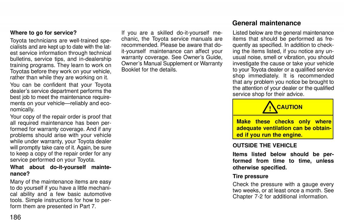 Toyota 4Runner 3 III N180 owners manual / page 183