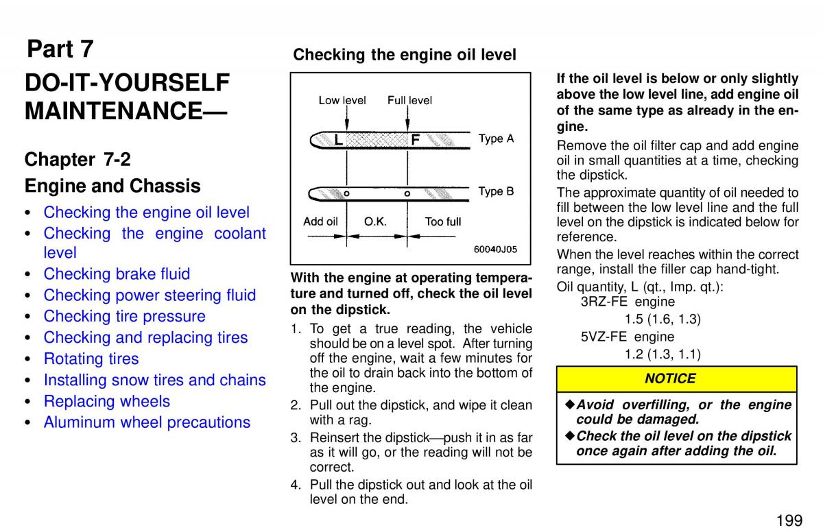 Toyota 4Runner 3 III N180 owners manual / page 196