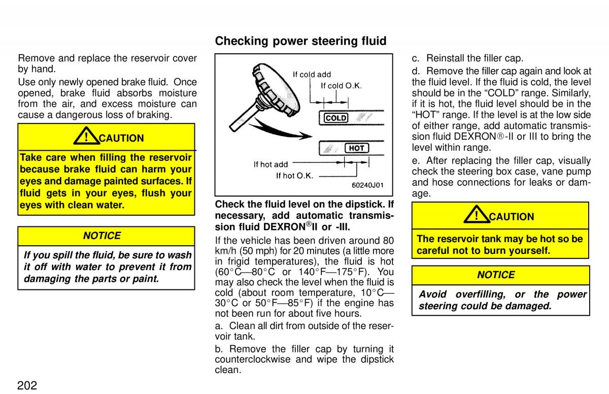 Toyota 4Runner 3 III N180 owners manual / page 199