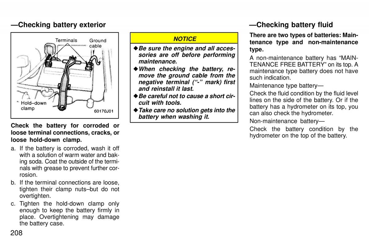 Toyota 4Runner 3 III N180 owners manual / page 205