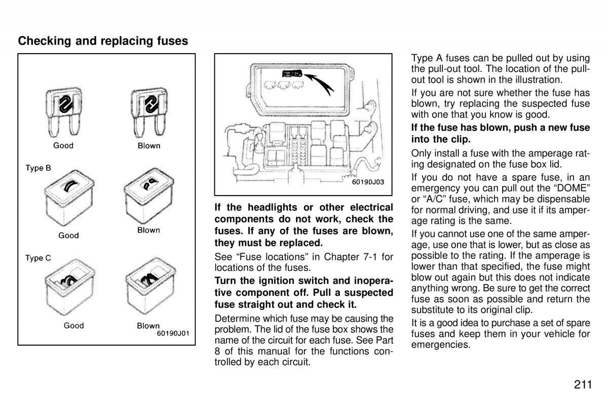 Toyota 4Runner 3 III N180 owners manual / page 208