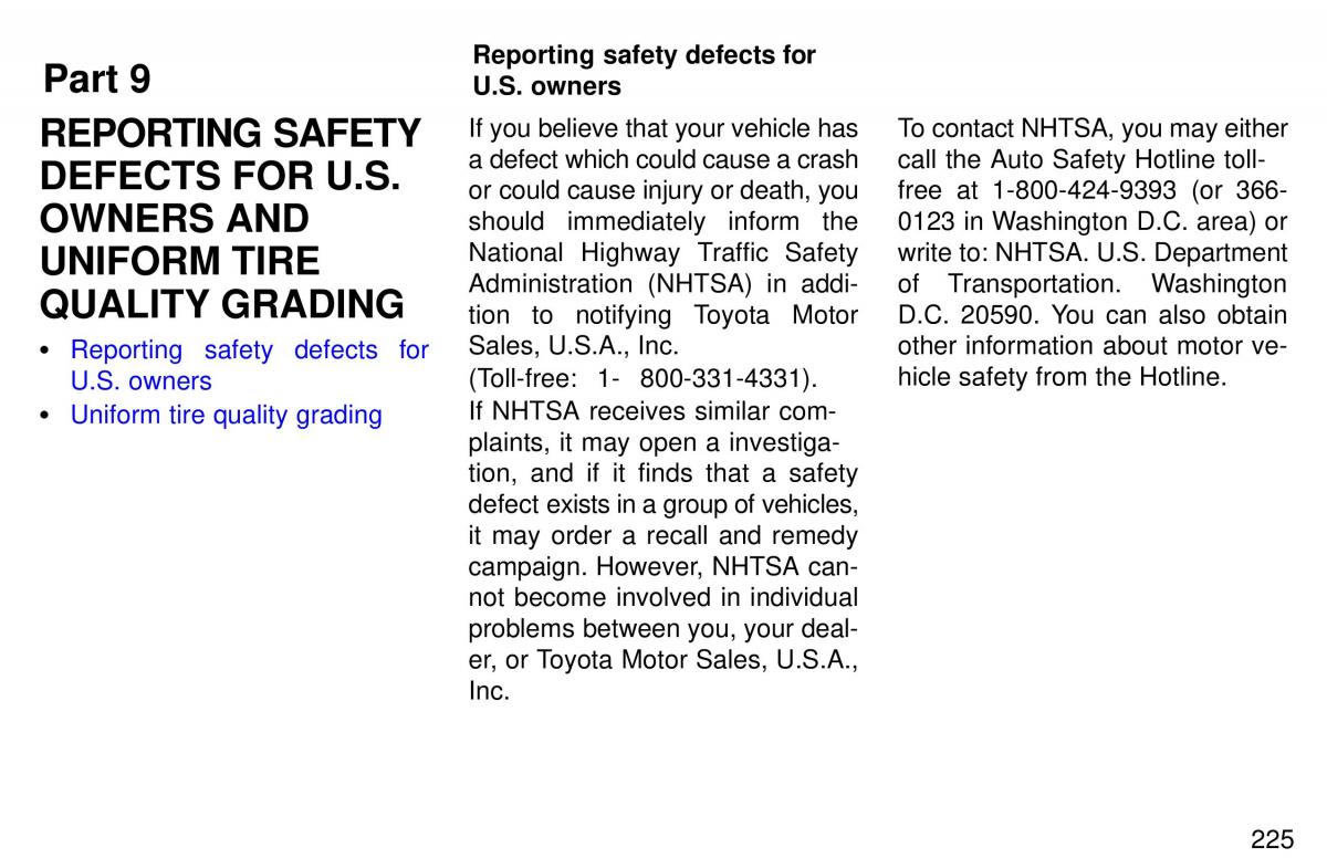 Toyota 4Runner 3 III N180 owners manual / page 222