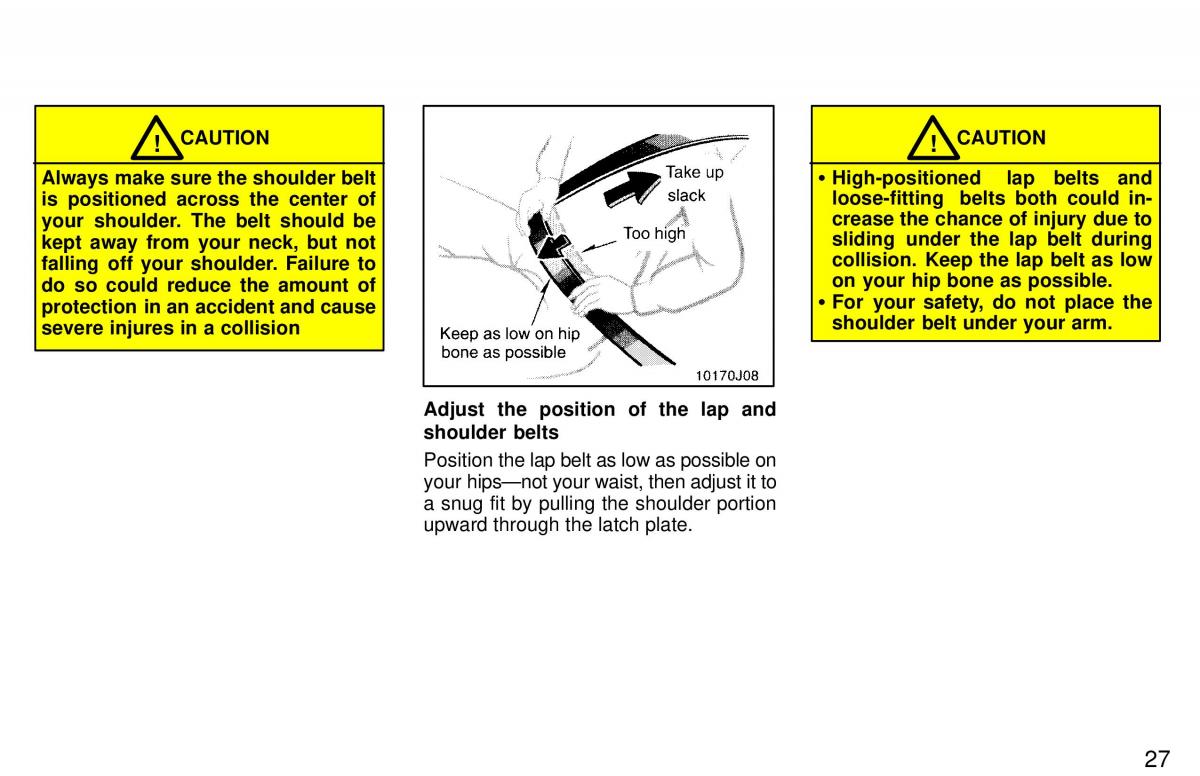 Toyota 4Runner 3 III N180 owners manual / page 23