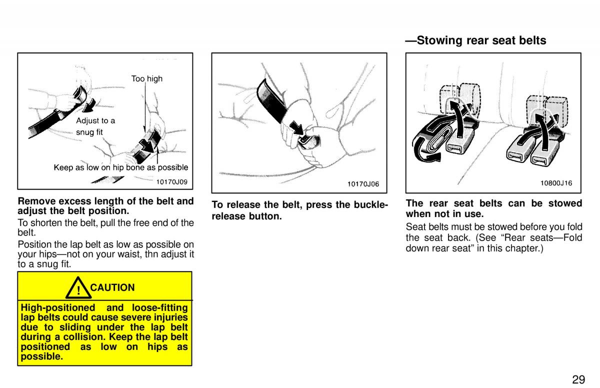 Toyota 4Runner 3 III N180 owners manual / page 25