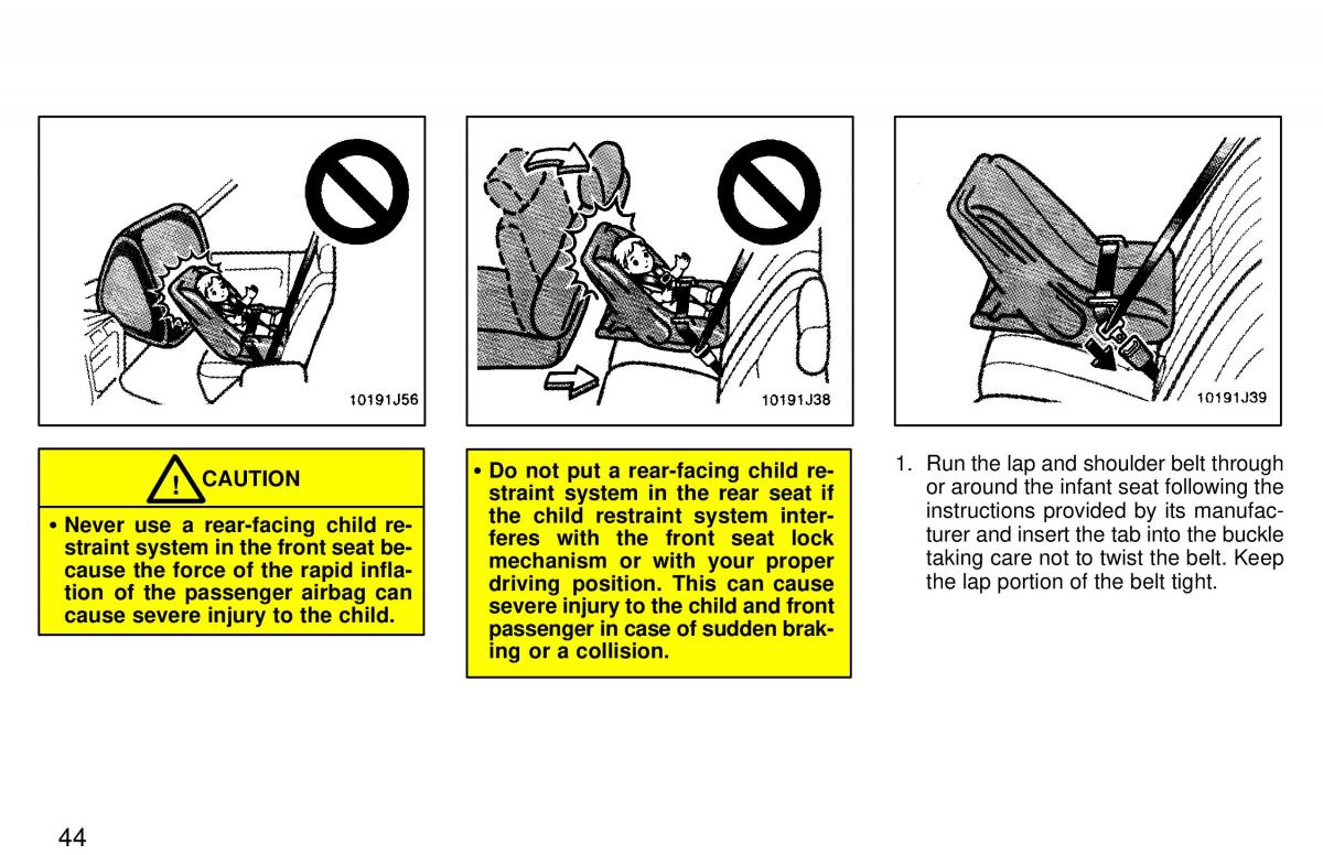 Toyota 4Runner 3 III N180 owners manual / page 41