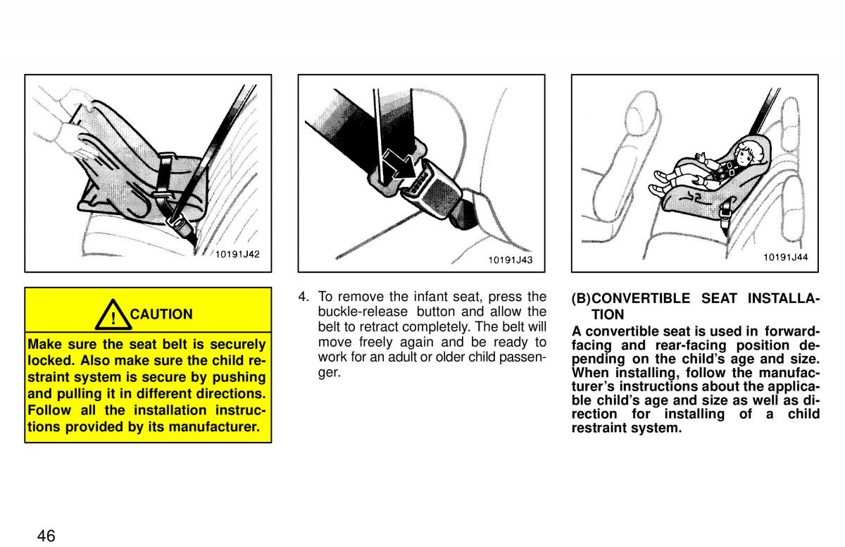 Toyota 4Runner 3 III N180 owners manual / page 43