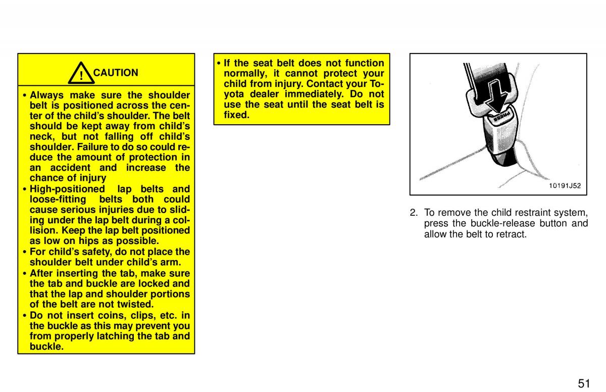 Toyota 4Runner 3 III N180 owners manual / page 48