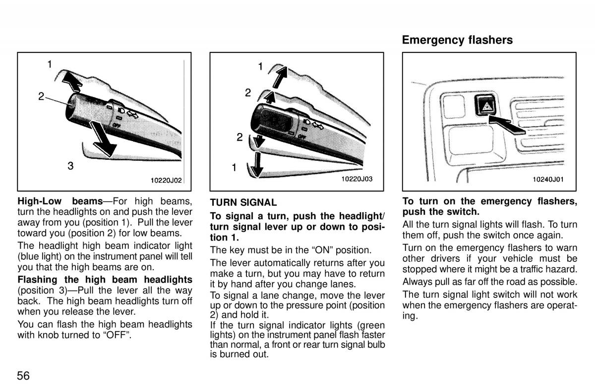 Toyota 4Runner 3 III N180 owners manual / page 53