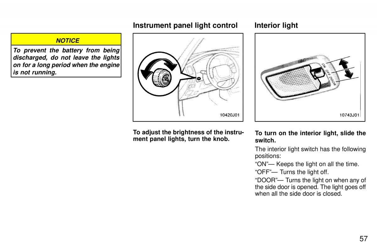 Toyota 4Runner 3 III N180 owners manual / page 54