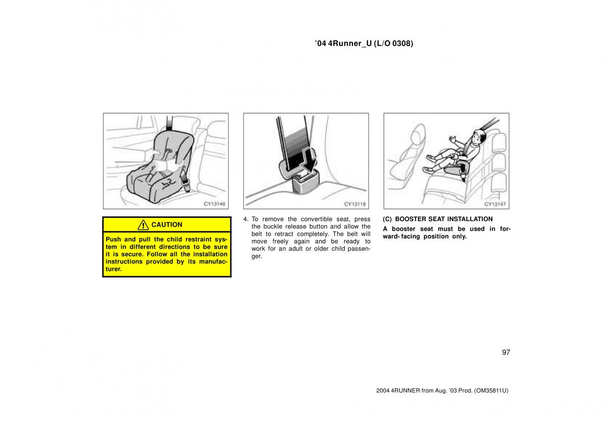 Toyota 4Runner 4 IV N210 owners manual / page 97