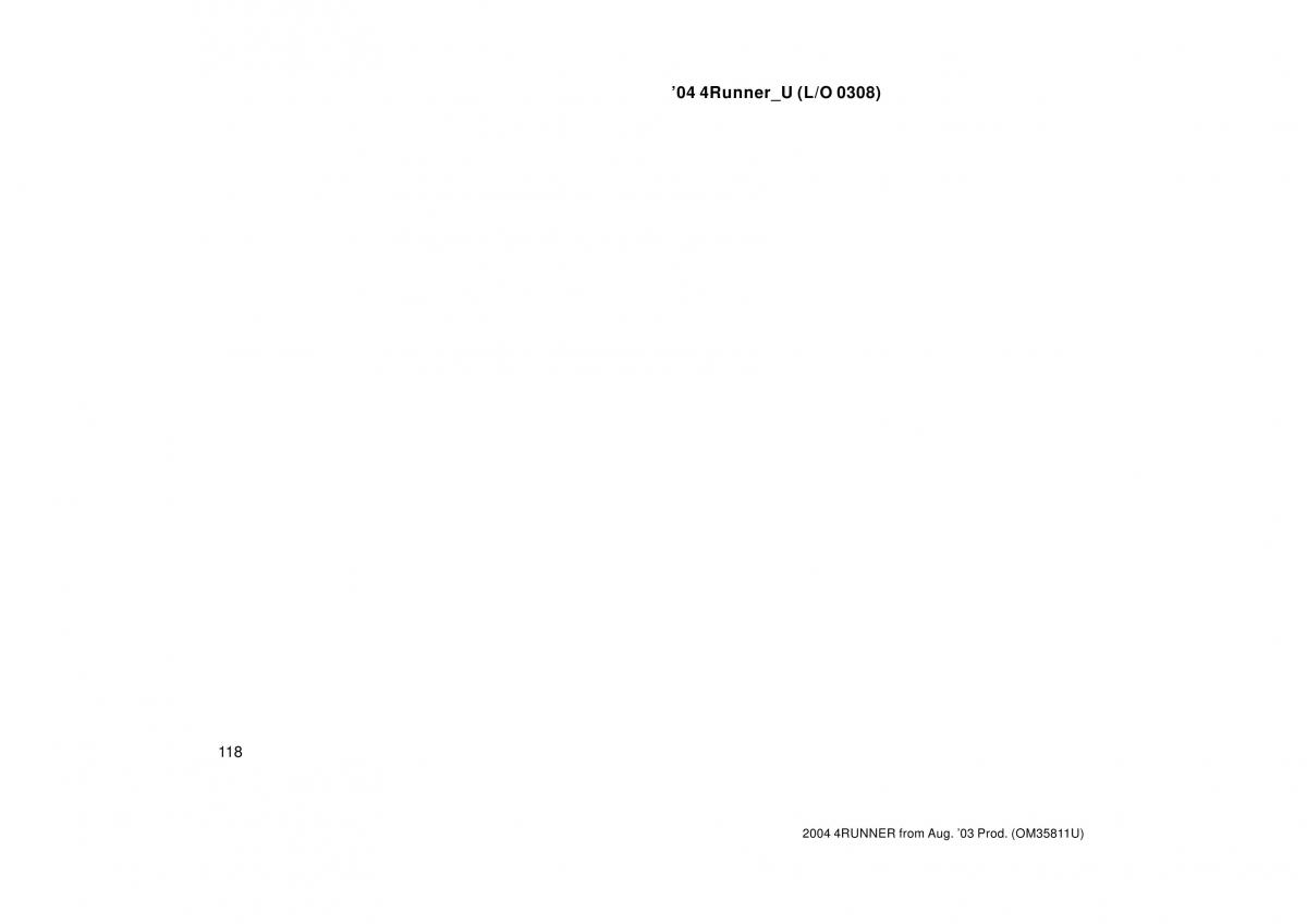 Toyota 4Runner 4 IV N210 owners manual / page 118