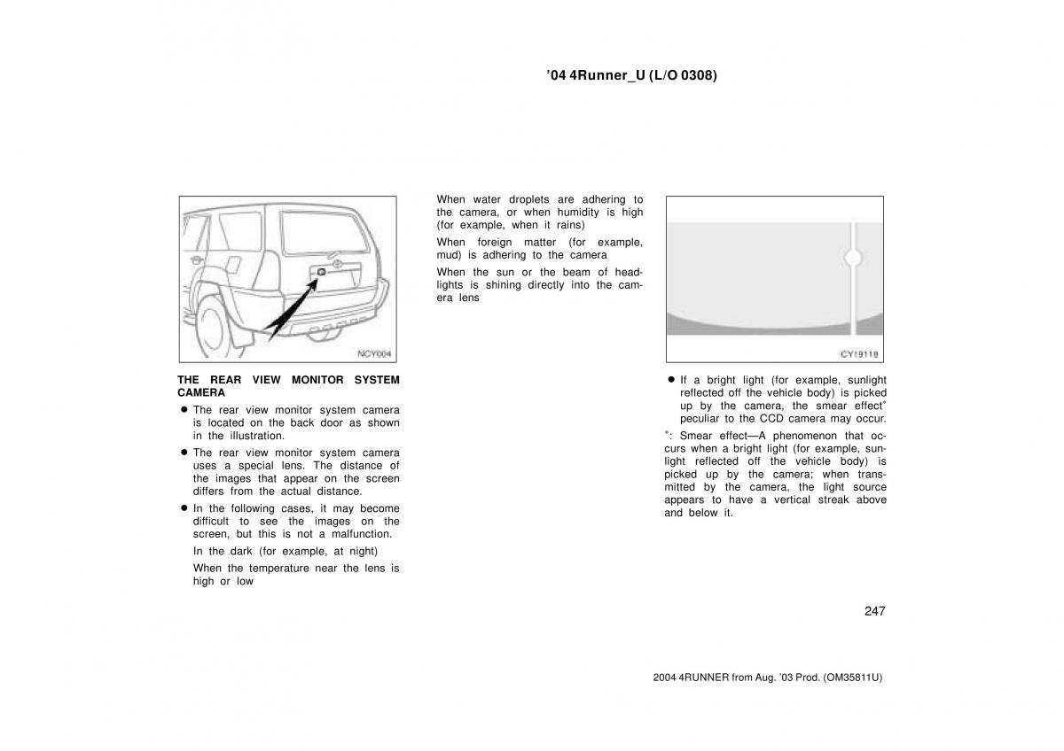 Toyota 4Runner 4 IV N210 owners manual / page 247