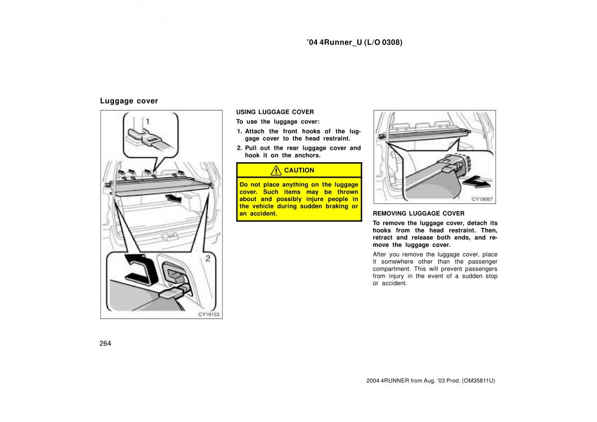 Toyota 4Runner 4 IV N210 owners manual / page 264