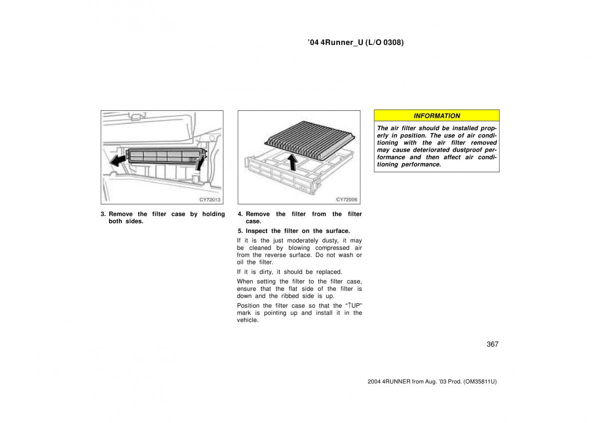 Toyota 4Runner 4 IV N210 owners manual / page 367