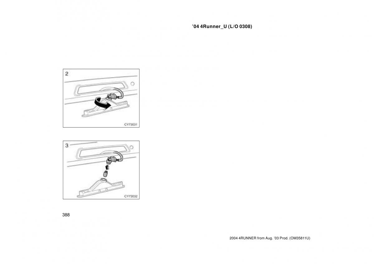 Toyota 4Runner 4 IV N210 owners manual / page 388