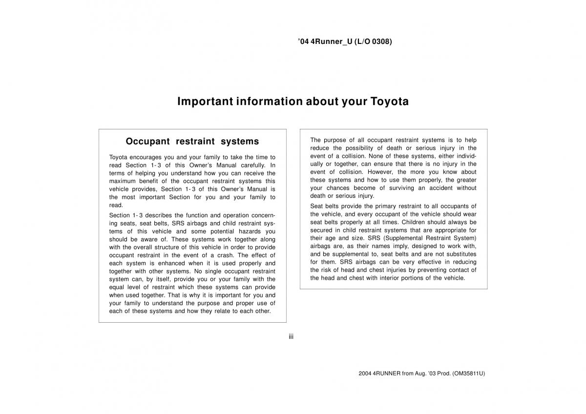 Toyota 4Runner 4 IV N210 owners manual / page 402