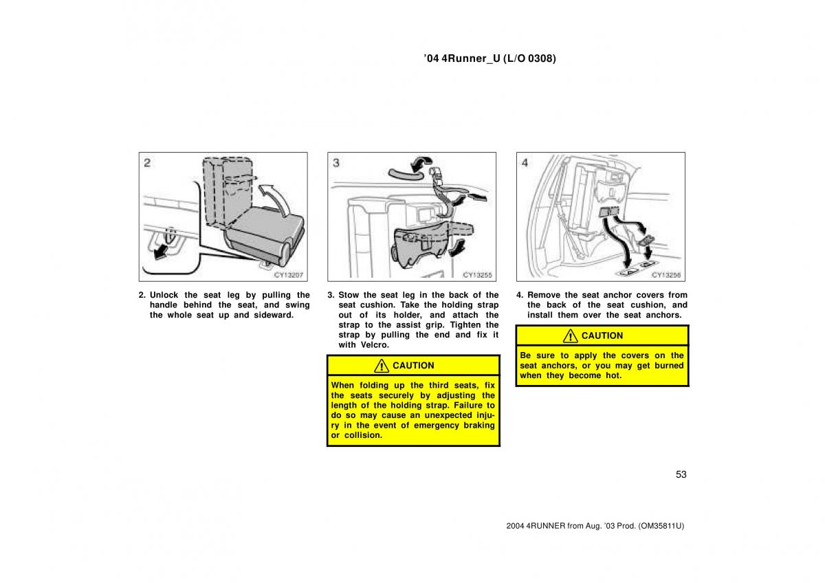 Toyota 4Runner 4 IV N210 owners manual / page 53