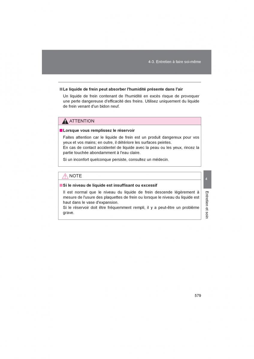 Toyota 4Runner 5 V N280 manuel du proprietaire / page 581