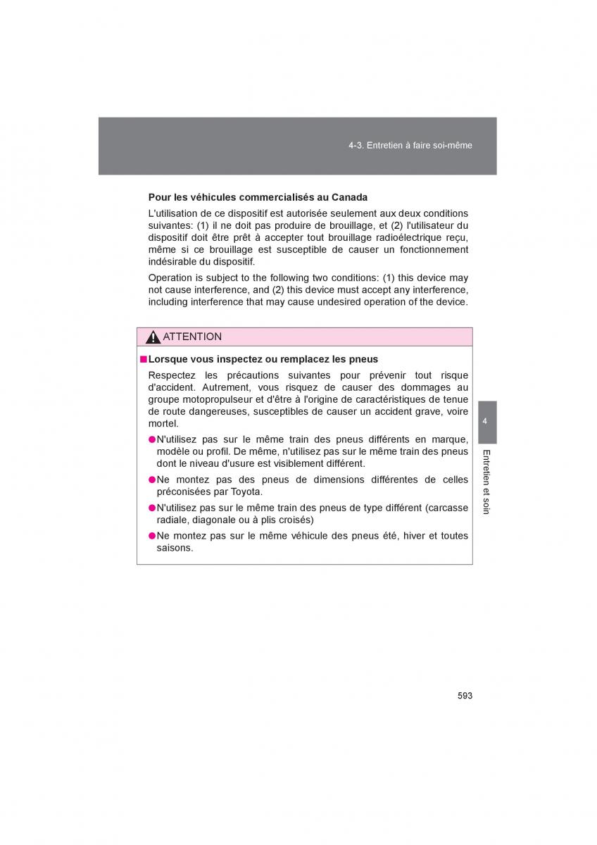 Toyota 4Runner 5 V N280 manuel du proprietaire / page 595