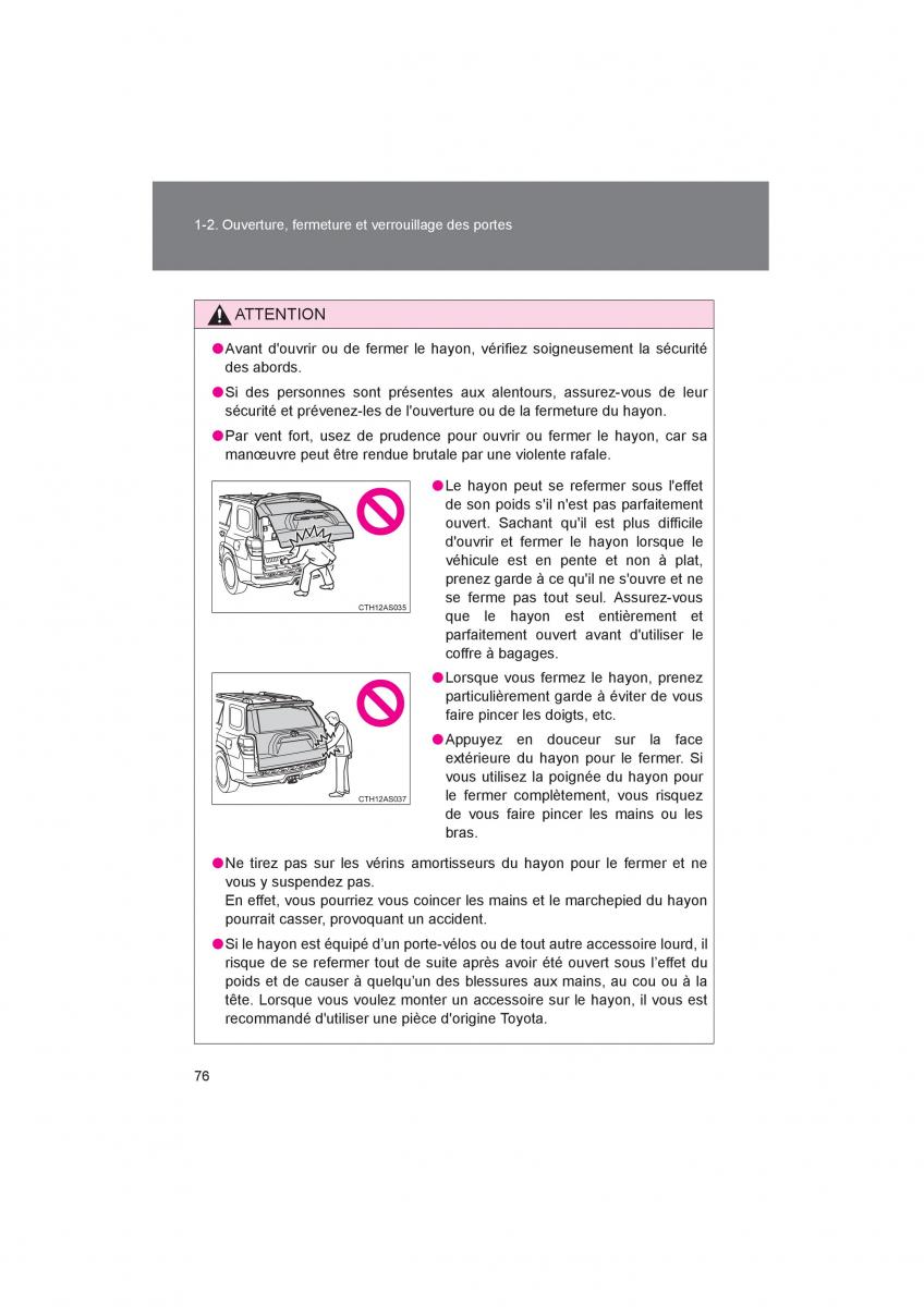 Toyota 4Runner 5 V N280 manuel du proprietaire / page 78