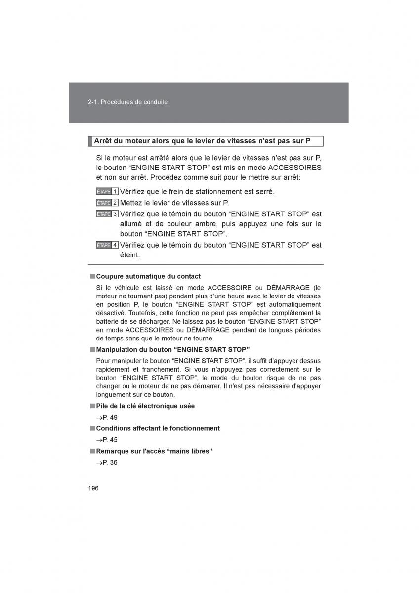 Toyota 4Runner 5 V N280 manuel du proprietaire / page 198