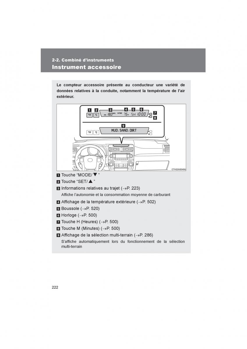 Toyota 4Runner 5 V N280 manuel du proprietaire / page 224