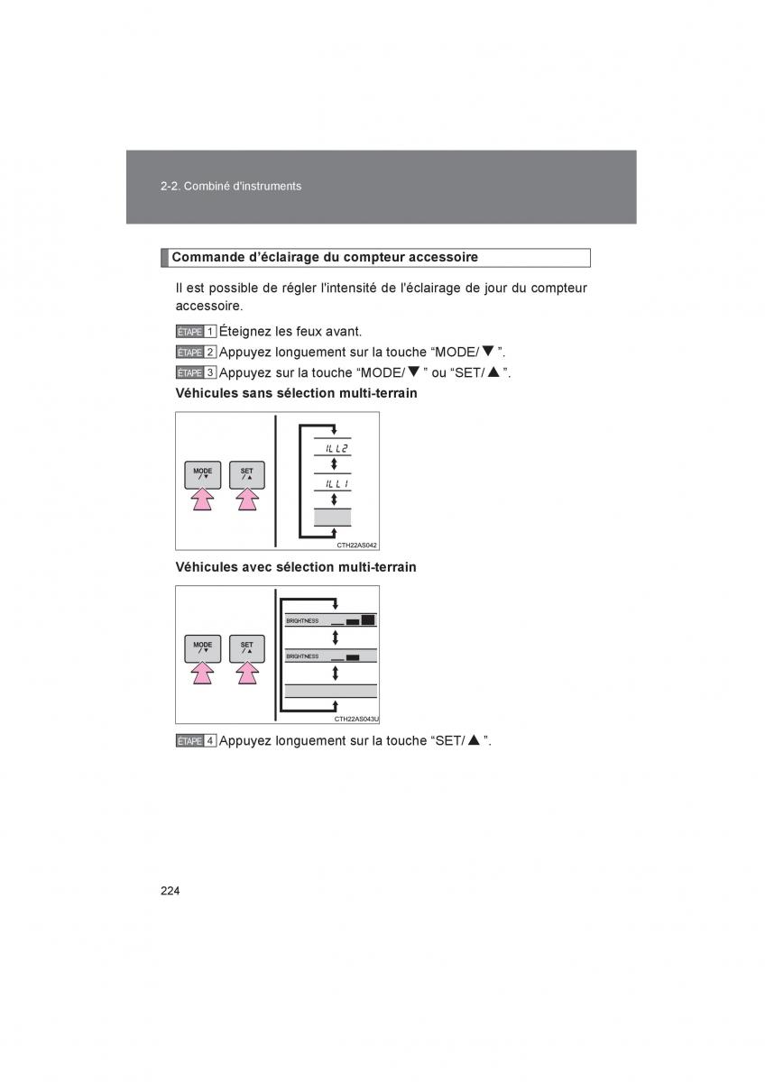 Toyota 4Runner 5 V N280 manuel du proprietaire / page 226