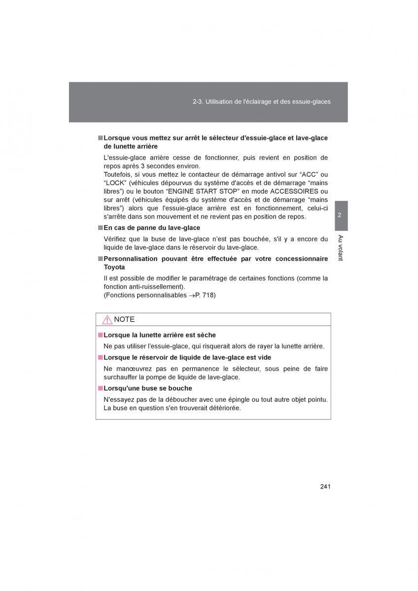 Toyota 4Runner 5 V N280 manuel du proprietaire / page 243