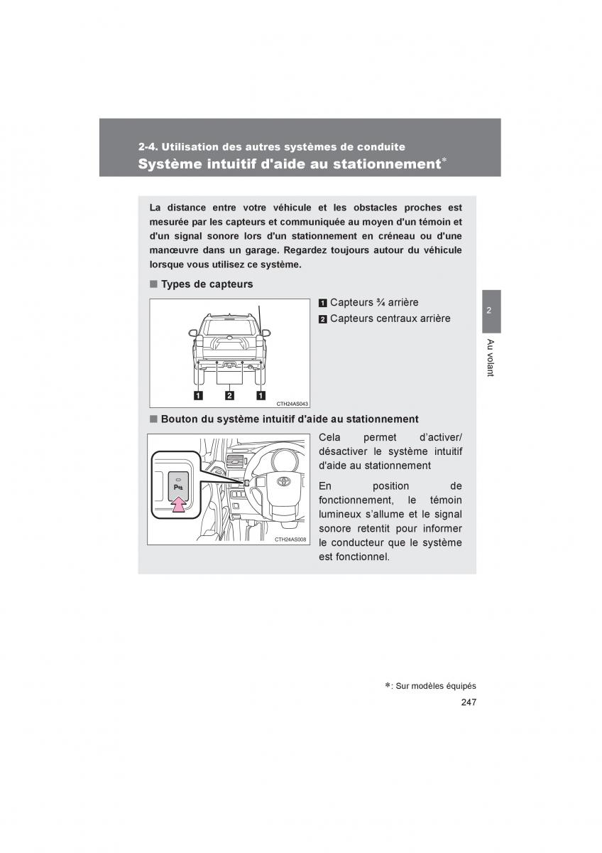 Toyota 4Runner 5 V N280 manuel du proprietaire / page 249