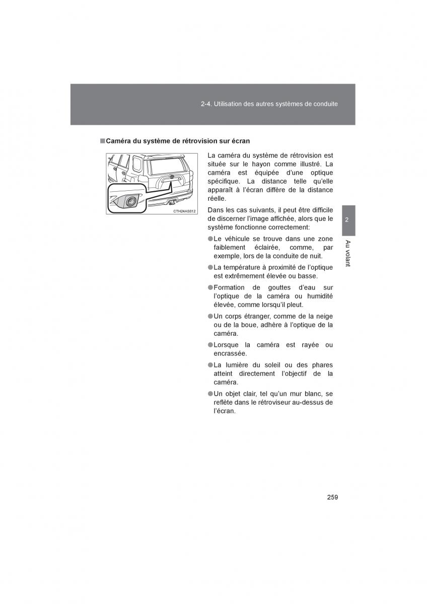 Toyota 4Runner 5 V N280 manuel du proprietaire / page 261