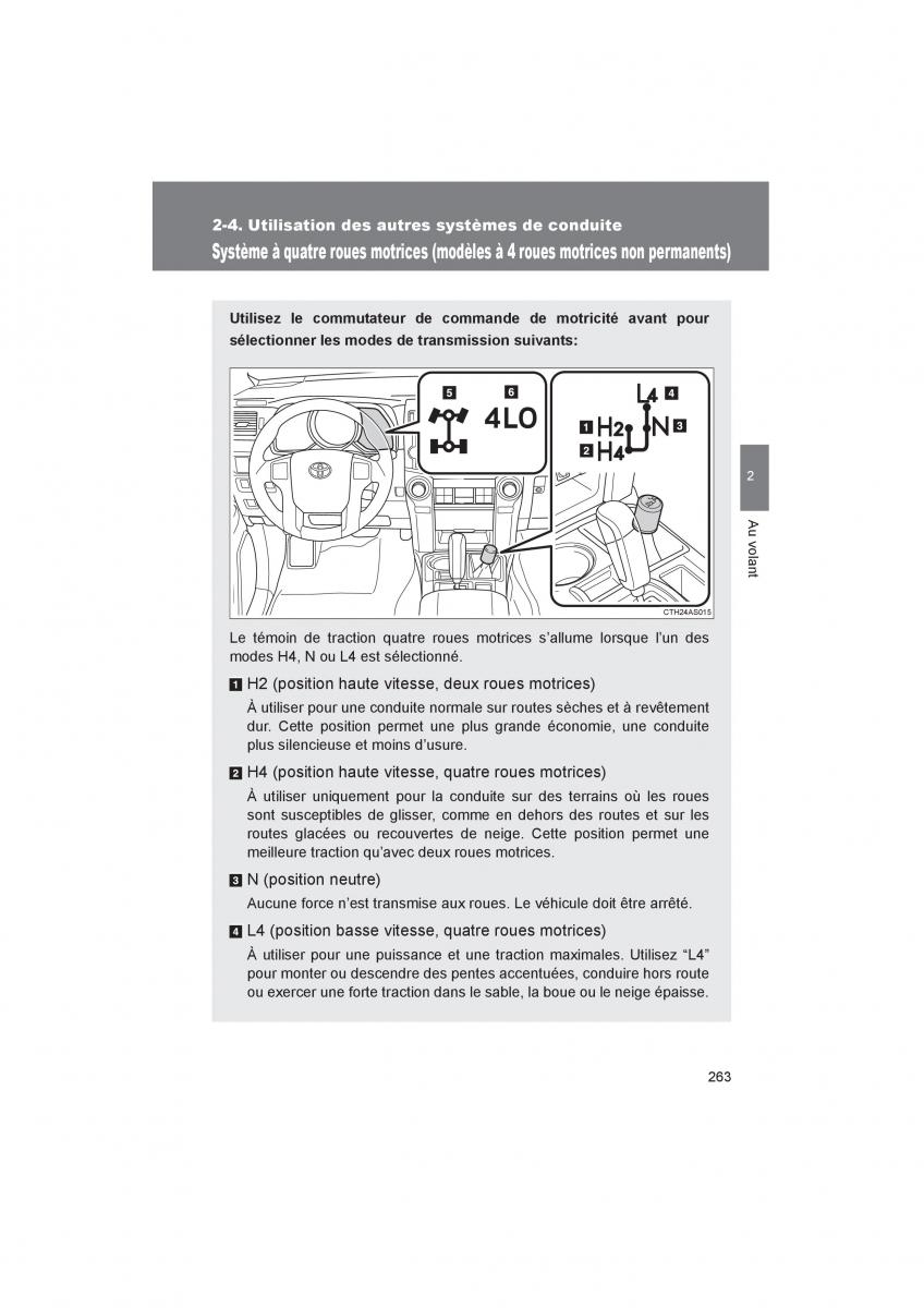 Toyota 4Runner 5 V N280 manuel du proprietaire / page 265