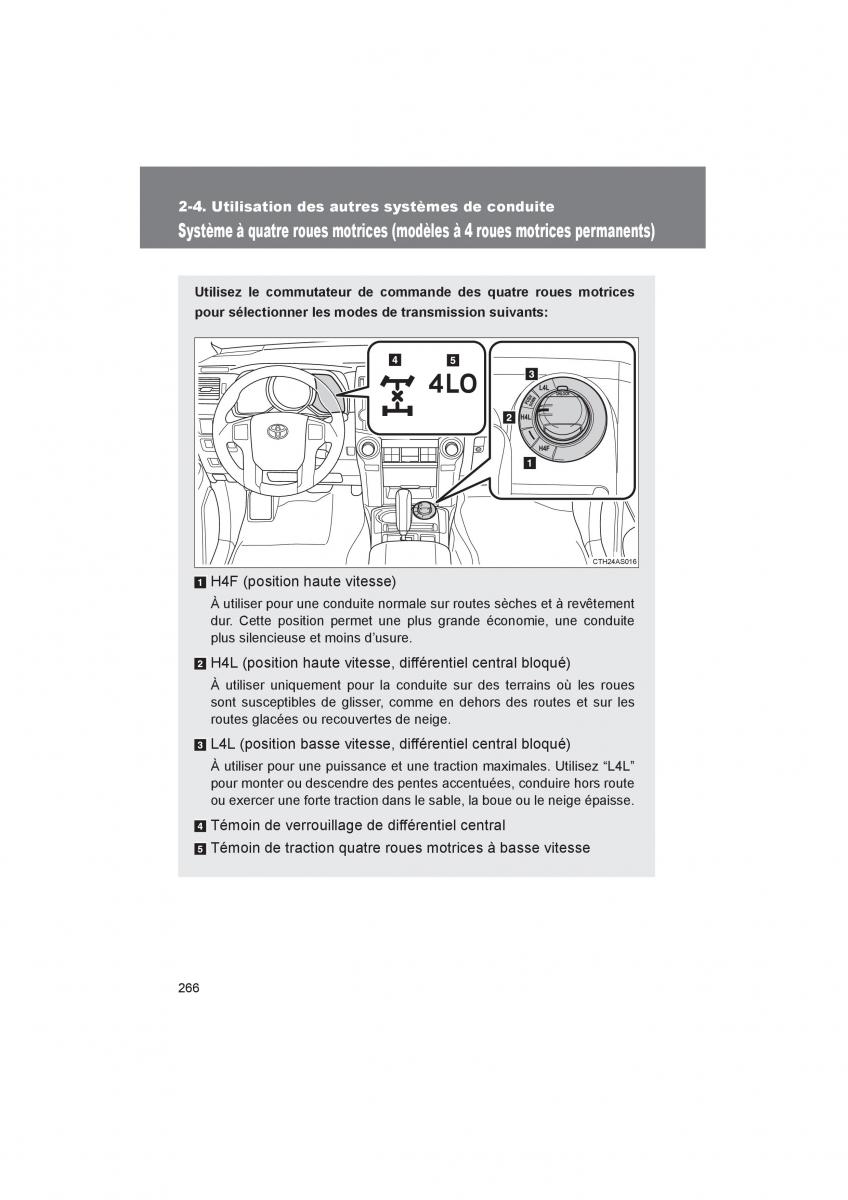 Toyota 4Runner 5 V N280 manuel du proprietaire / page 268