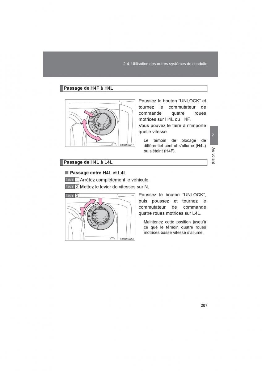 Toyota 4Runner 5 V N280 manuel du proprietaire / page 269