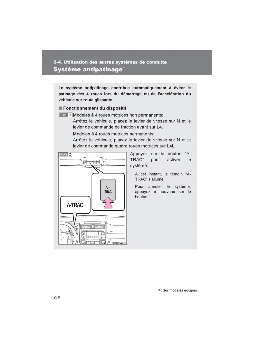 Toyota 4Runner 5 V N280 manuel du proprietaire / page 272