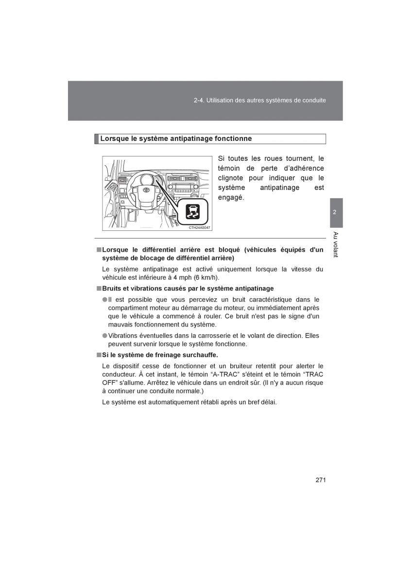 Toyota 4Runner 5 V N280 manuel du proprietaire / page 273