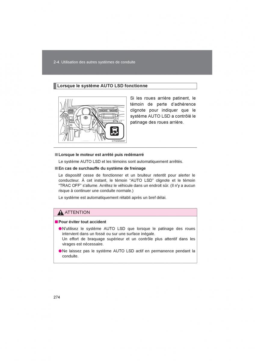 Toyota 4Runner 5 V N280 manuel du proprietaire / page 276